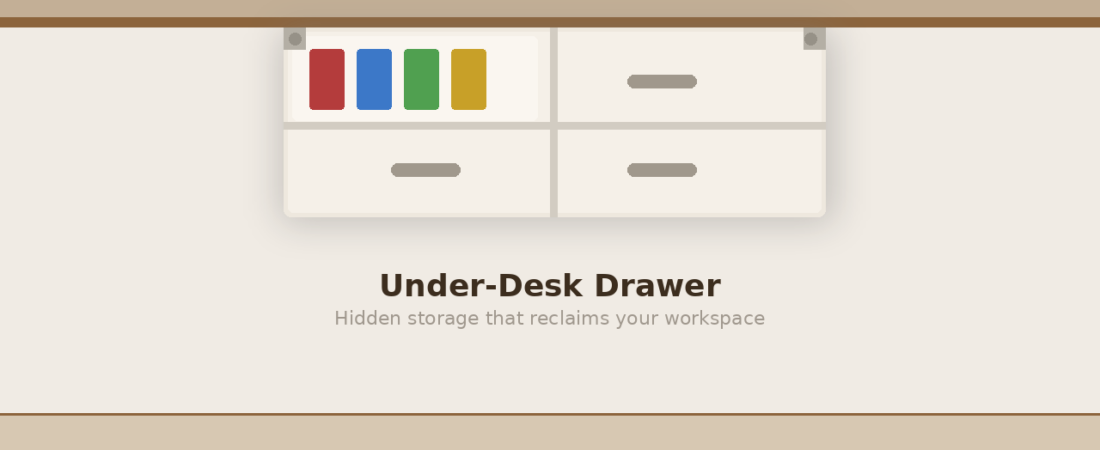 Best Under-Desk Drawer Organizer in 2026: Hidden Storage Without the Clutter