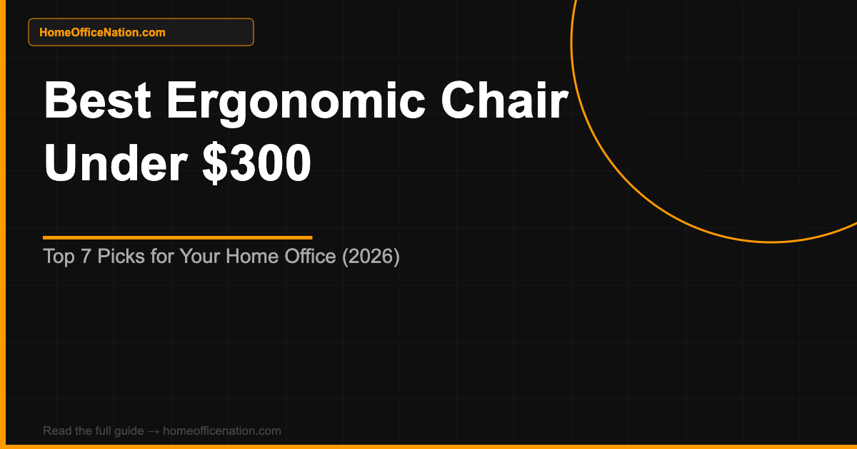 Best Ergonomic Chair Under $300