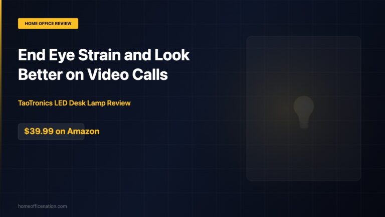TaoTronics LED desk lamp review