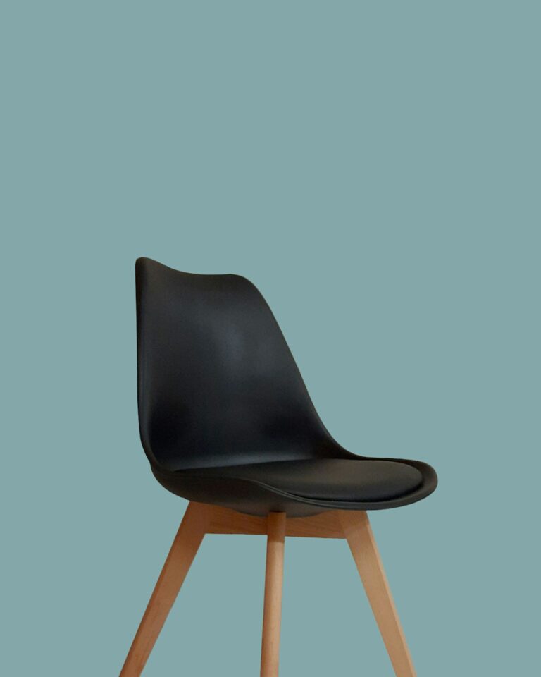 Ergonomic office chair setup in a home office